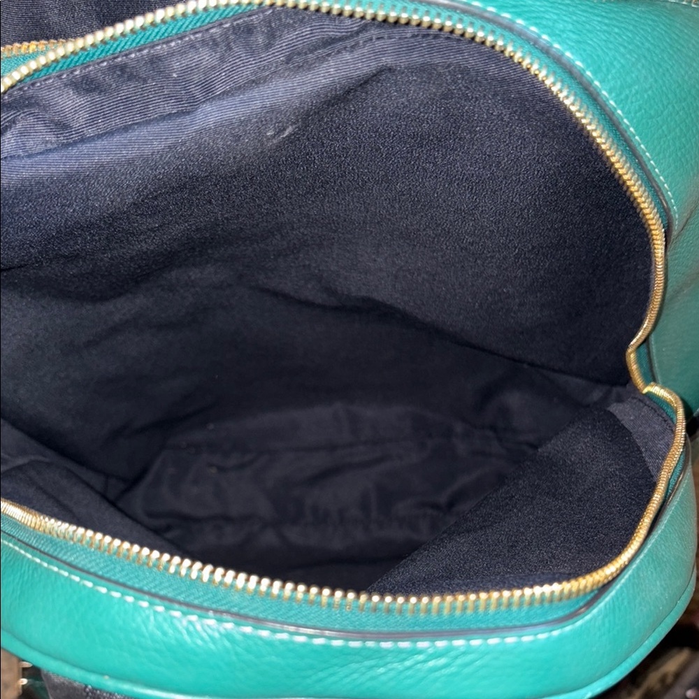 Coach Green Leather Backpack - Picture 5 of 5